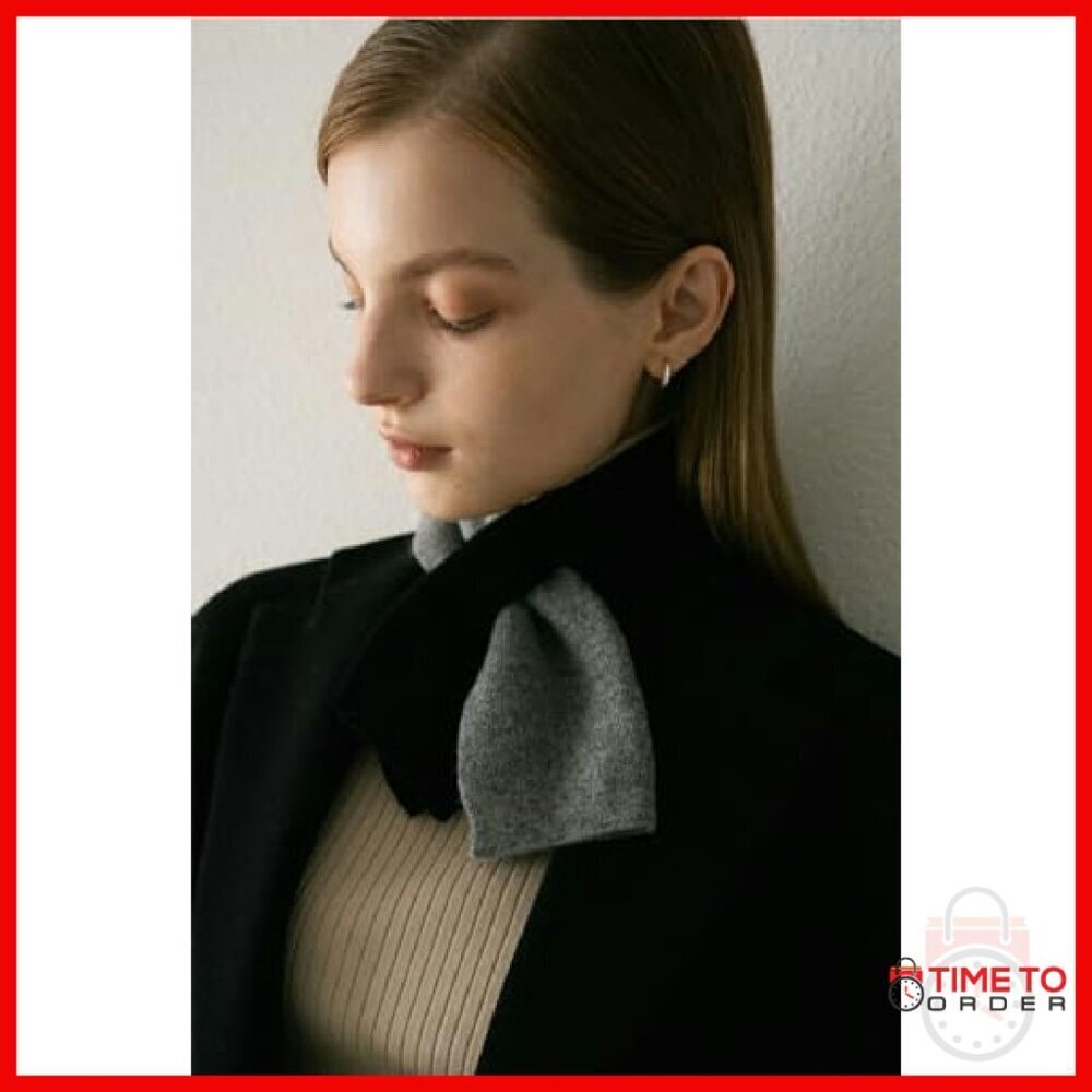 Luxury Cashmere Scarf Winter Neck Warmer Soft Knitted Wool Fall Accessory - Picture 4 of 5
